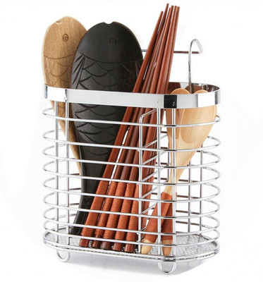 Dashing Empty Cutlery Holder Case(Silver  Holds 20 Pieces)