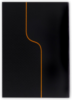 PAPER LOG Black Elegance A5 Journal RULED 200 Pages(Orange)