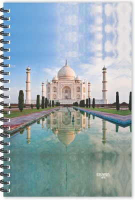 ESCAPER Taj Mahal Diary (Ruled - A5 Size - 8.5 x 5.5 inches), Symbol of Love Dairy, Places Diary, Love Diary A5 Diary Ruled 80 Pages(Multicolor)