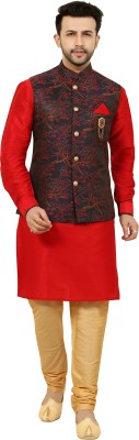 Paul Street Men Kurta Churidar Ethnic Jacket Set