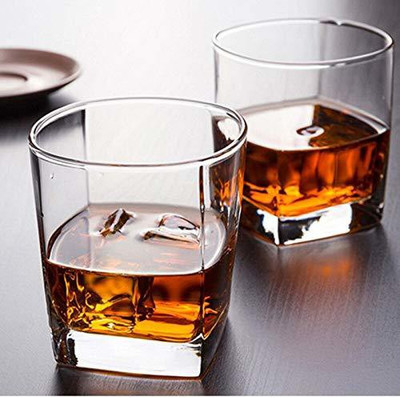 AMIGO INTERNATIONAL (Pack of 2) AI0028 Glass Set Water/Juice Glass(250 ml, Glass, Clear)