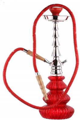 Metier 21 inch smoking glass and metal hookah 21 inch Glass Hookah