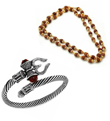 Heer Collection Brass, Stainless Steel Gold-plated, Silver Brown, Silver Jewellery Set(Pack of 1)