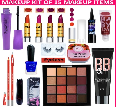 OUR Beauty Special & High Quality Makeup Kit For Womens & Girls RB32(Pack of 15)