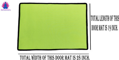 PANCHTATAVA Polyester Door Mat(Green:Black, Medium)