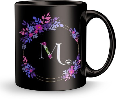 Dreamlivproducts Letter M design print Gift for Girl Friend Ceramic Coffee Mug(320 ml)