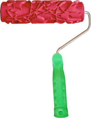 YMS Rose Pattern CODE-03 DESIGN CREATOR WITH HANDLE (7 inches) Paint Roller(Pack of 1)