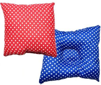 Fly Kids Microfibre Solid Baby Pillow Pack of 2(Bluered7)