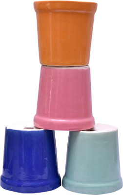 THE HIMALAYA CRAFT Plant Container Set(Pack of 4, Ceramic)