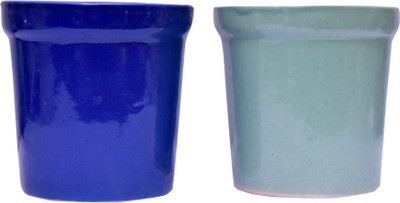 THE HIMALAYA CRAFT Plant Container Set(Pack of 2, Ceramic)