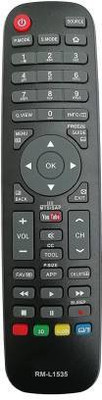 Ehop RM-L1535 HTR-A10 HTR-A18H HTR-A18EN HTR-A18E HTR-D18A Led LCD Smart Tv Remote Controller (Black) Other Remote Controller(Black)