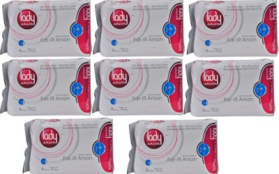 lady anion Anion Sanitary Napkins - Night Use- XL -290mm - Pack Of 8 Sanitary Pad(Pack of 8)