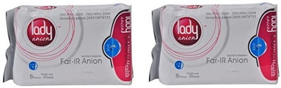 lady anion Anion Sanitary Napkins - Night Use- XL -290mm - Pack Of 2 Sanitary Pad(Pack of 2)