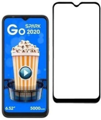 AKSHUD Edge To Edge Tempered Glass for Tecno Spark Go 2020,Tecno Spark 6 Go(Pack of 1)