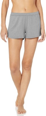 THE BLAZZE Solid Women Grey Night Shorts