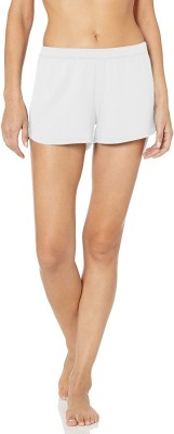 THE BLAZZE Solid Women White Night Shorts