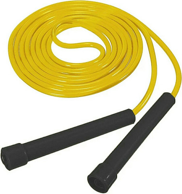A.K 9 FT 2.7m Plastic Handle Jump Speed Rope Freestyle Skipping Rope(Yellow, Length: 213 cm)