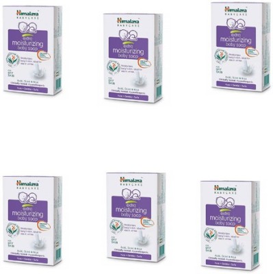 HIMALAYA Extra moisturizing baby soap for dry skin 125g PACK OF 6(6 x 125 g)