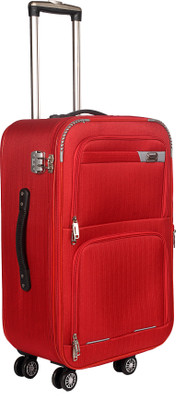 TREKKER Tough trolley Bag Expandable  Check-in Suitcase 4 Wheels - 24 inch