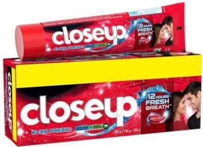 Closeup triple fresh formula red hot toothpaste Toothpaste(299 g)