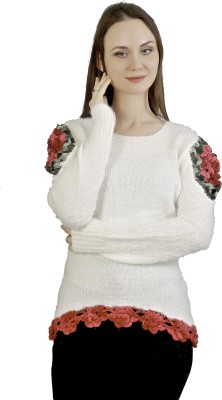 Manra Casual Full Sleeve Woven Women White, Red Top