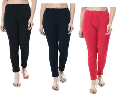 IndiWeaves Solid Women Multicolor Track Pants