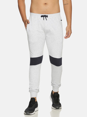 Chennis Colorblock Men Grey Track Pants