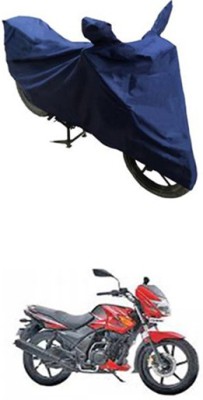 Toy Ville Two Wheeler Cover for TVS(Flame DS 125, Blue)