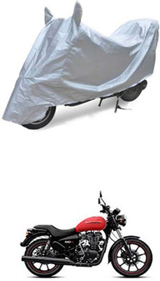 Toy Ville Two Wheeler Cover for Royal Enfield(Silver)