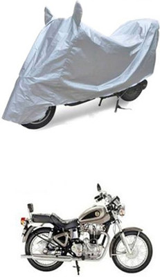 Toy Ville Two Wheeler Cover for Royal Enfield(Silver)