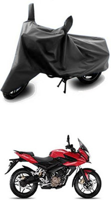 Toy Ville Two Wheeler Cover for Bajaj(Pulsar AS 150, Grey)