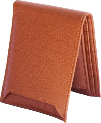 Mahboob Men Tan Artificial Leather Card Holder(6 Card Slots)