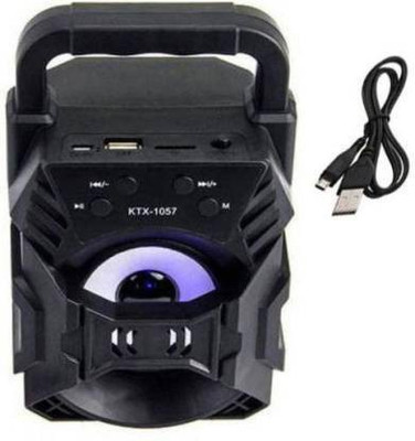 dilgona KTX-1057 wireless speaker, Support to Micro SD card, USB mode, FM radio and bluetooth connectivity, portability volume, listen music with hd sound 5 W Bluetooth Speaker 5 W Bluetooth Soundbar(Black, Multicolor, Stereo Channel) dilgona KTX-1057 wireless speaker, Support to Micro SD card, USB mode, FM radio and bluetooth connectivity, portability volume, listen music with hd sound 5 W Bluetooth Speaker 5 W Bluetooth Soundbar(Black, Multicolor, Stereo Channel)