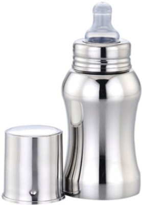 Baby Trendz Stainless Steel Baby Feeding Bottle 150ml - 150 ml(Silver)