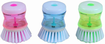 Daily Fest Plastic Wet and Dry Brush(Multicolor, 3 Units)