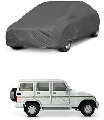 Worldlookenterprises Car Cover For Mahindra Bolero (Without Mirror Pockets)(Grey)