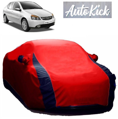 AutoKick Car Cover For Tata Indigo eCS (With Mirror Pockets)(Red)