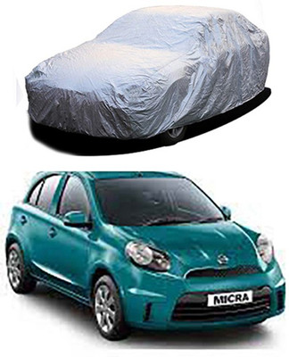 Worldlookenterprises Car Cover For Nissan Micra (Without Mirror Pockets)(Silver)