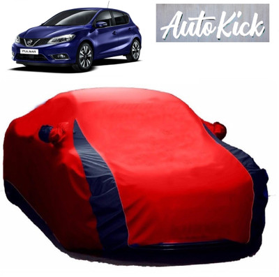 AutoKick Car Cover For Nissan Pulsar (With Mirror Pockets)(Red)