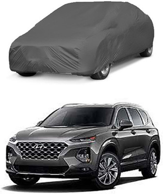 Worldlookenterprises Car Cover For Hyundai SantaFe (Without Mirror Pockets)(Grey)