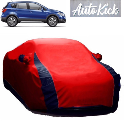 AutoKick Car Cover For Maruti Suzuki SX4 (With Mirror Pockets)(Red)