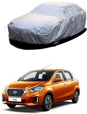Worldlookenterprises Car Cover For Datsun Go (Without Mirror Pockets)(Silver)