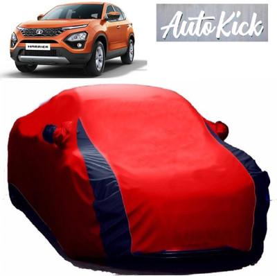 AutoKick Car Cover For Tata Harrier (With Mirror Pockets)(Red)
