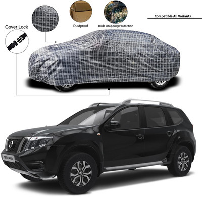 SEBONGO Car Cover For Nissan Terrano (Without Mirror Pockets)(Black)
