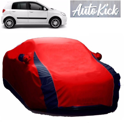 AutoKick Car Cover For Nissan Go (With Mirror Pockets)(Red)