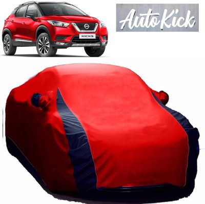 AutoKick Car Cover For Nissan Kicks (With Mirror Pockets)(Red)