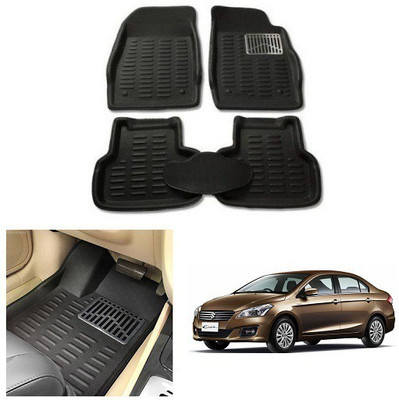 After cars Plastic 3D Mat For  Maruti Suzuki Ciaz(Black)