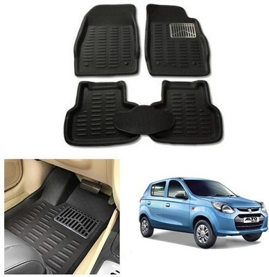 After cars PVC 3D Mat For  Maruti Suzuki Alto 800(Black)