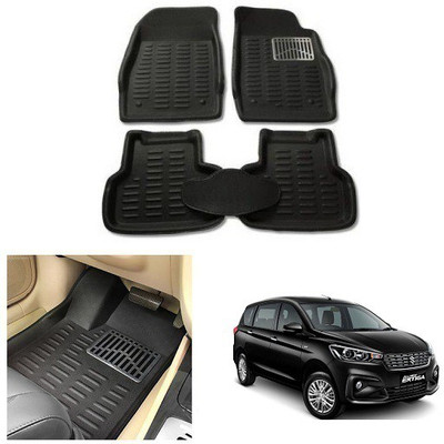 After cars Plastic 3D Mat For  Maruti Suzuki Ertiga(Black)