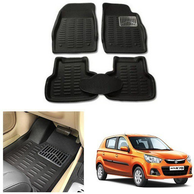 After cars Plastic 3D Mat For  Maruti Suzuki Alto K10(Black)